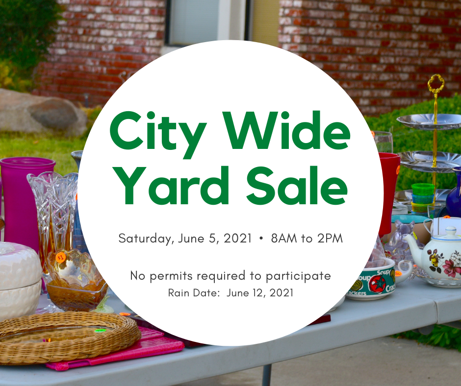 City Wide Yard Sale June 5, 2021 > City of Ludlow